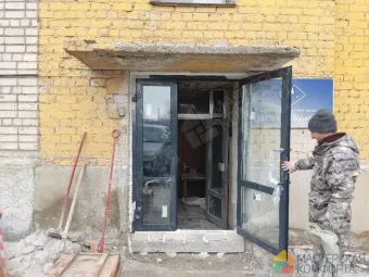 Монтаж входной группы