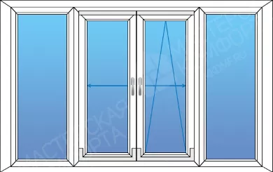 Две раздвижных двери PSK Две раздвижных двери PSK