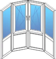 Панорамная эркерная лоджия 3-х метровая Панорамная эркерная лоджия 3-х метровая