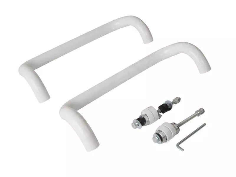 Ручка дверная изогнутая 350мм белая Ручка дверная изогнутая 350мм белая