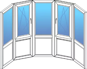 Панорамная эркерная лоджия 4-х метровая Панорамная эркерная лоджия 4-х метровая