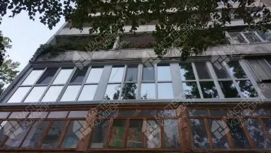 Французское остекление 3-х лоджий ул. 50 лет Октября