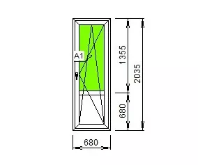 Дверь поворотно-откидная Brusbox Aero 60 Дверь поворотно-откидная Brusbox Aero 60