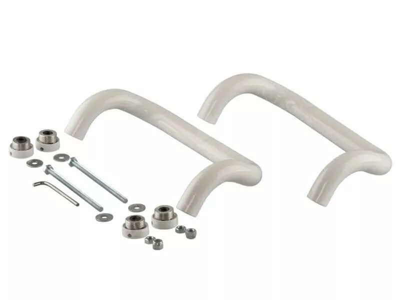 Ручка дверная изогнутая 350мм белая Ручка дверная изогнутая 350мм белая