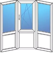 Панорамная эркерная лоджия 3-х метровая Панорамная эркерная лоджия 3-х метровая