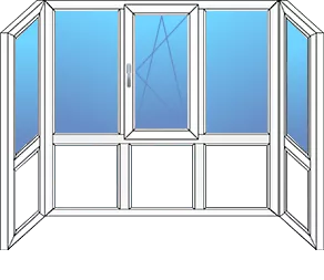 Панорамный балкон 2-х метровый Панорамный балкон 2-х метровый