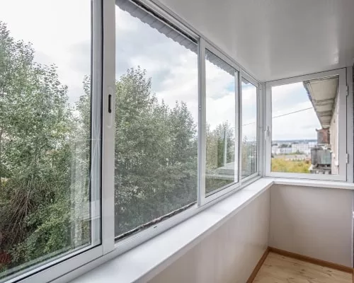 Остекление балкона алюминиевым профилем