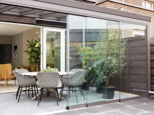 Безрамное остекление терассы