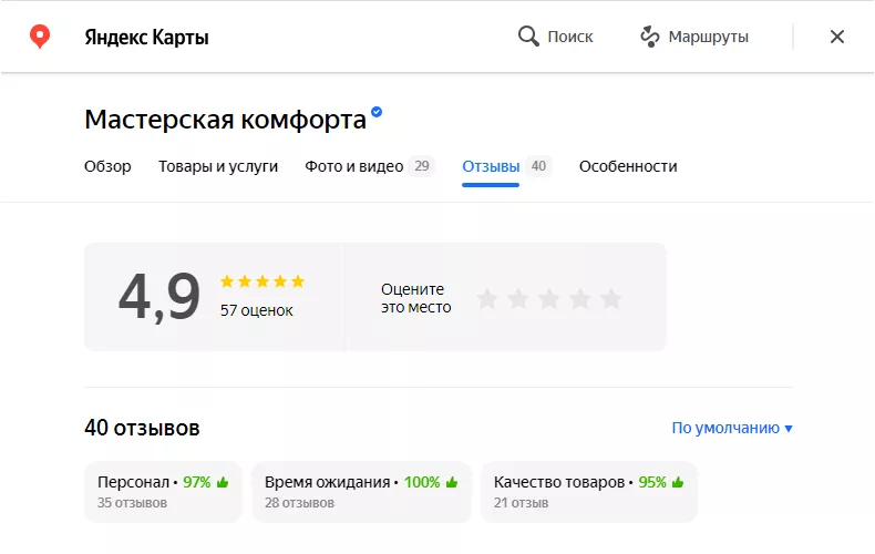 Отзывы клиентов