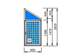 Окно одно-створчатое Brusbox Aero 60 Окно одно-створчатое Brusbox Aero 60