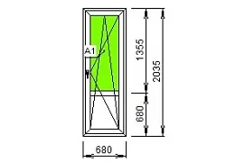 Дверь поворотно-откидная Brusbox Aero 60 Дверь поворотно-откидная Brusbox Aero 60