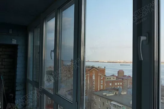 Остекление 2-х лоджий от пола до потолка на ул. Чернышевского