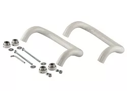 Ручка дверная изогнутая 350мм белая